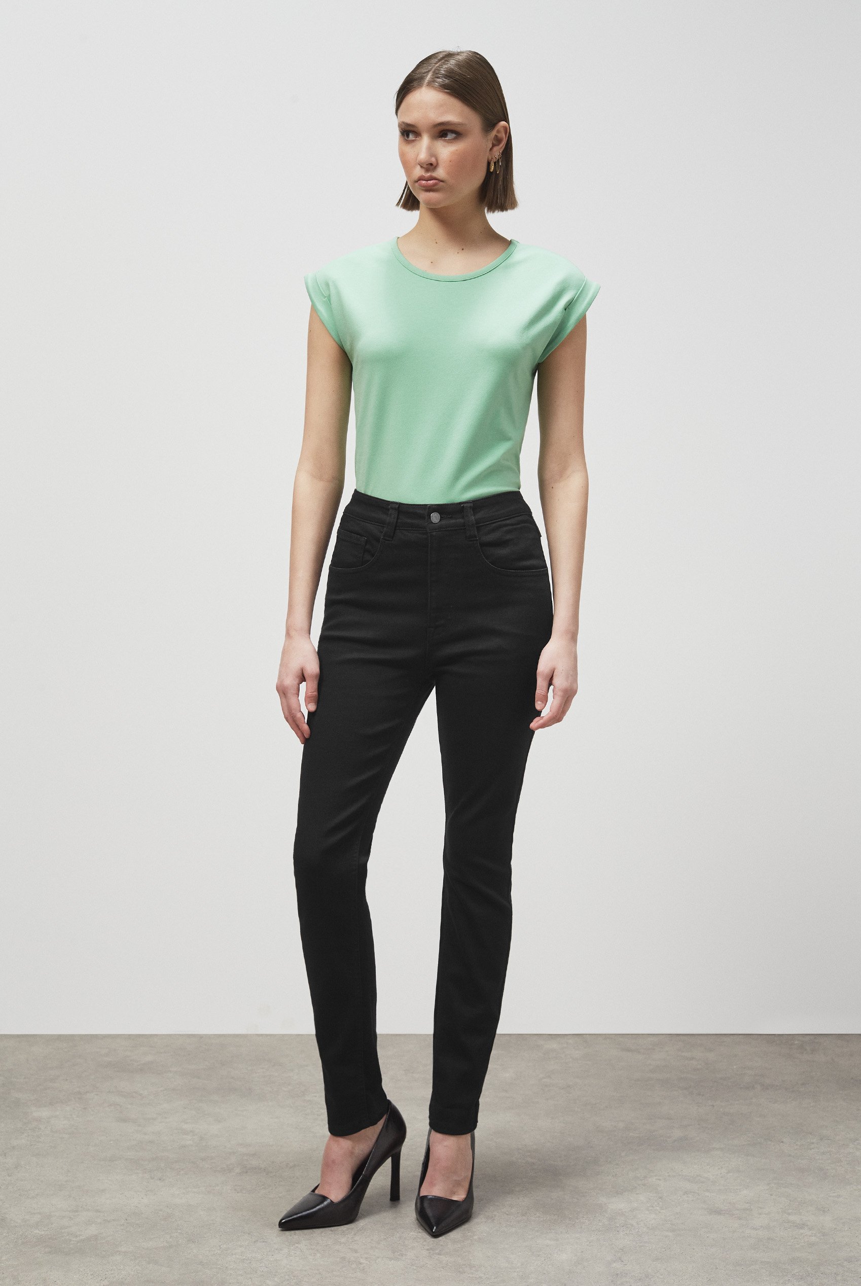 Super Stretch Skinny Black Jeans
