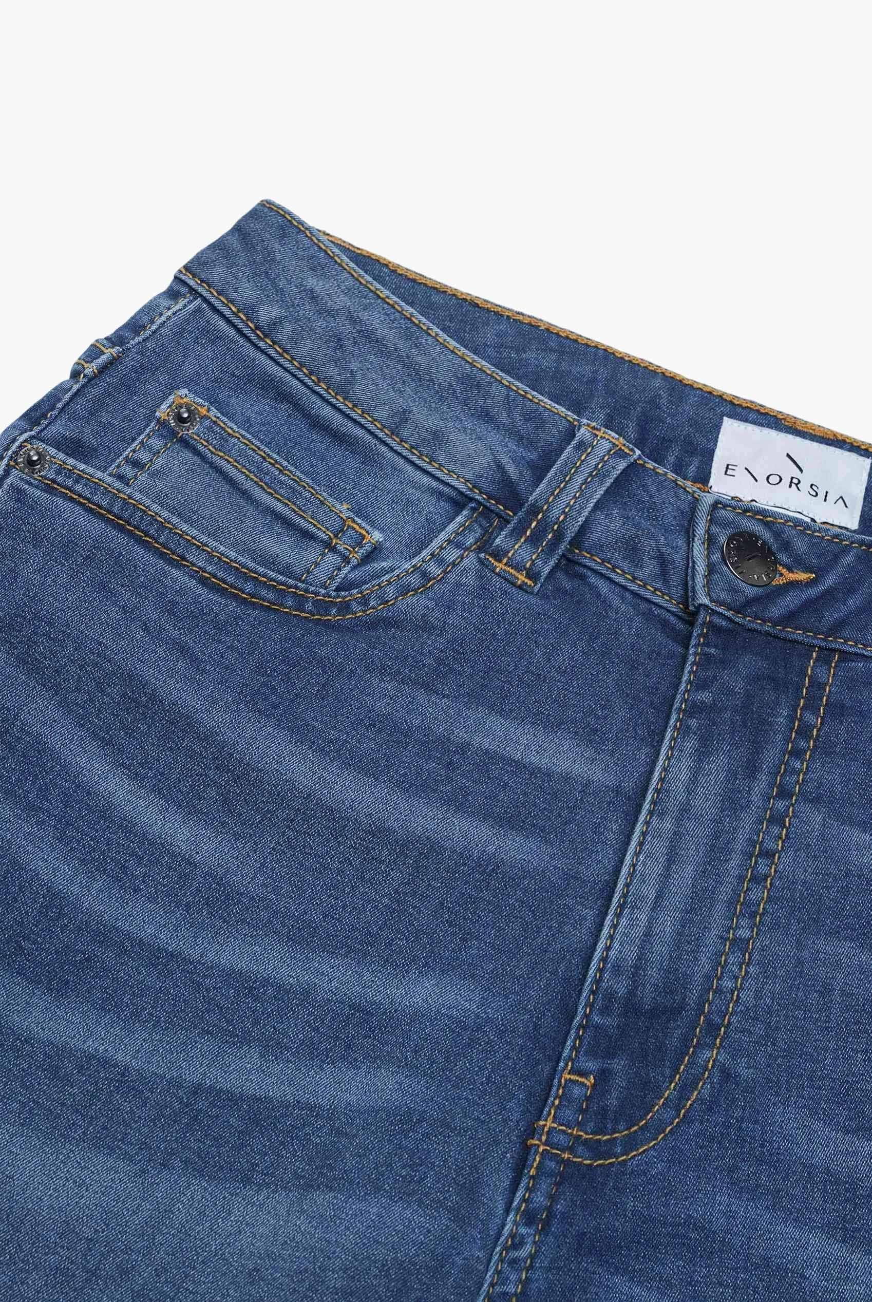 High Waist Girlfriend Fit Leg Jeans
