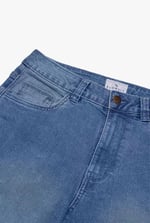 High Waist Raw Hem Flared Jeans