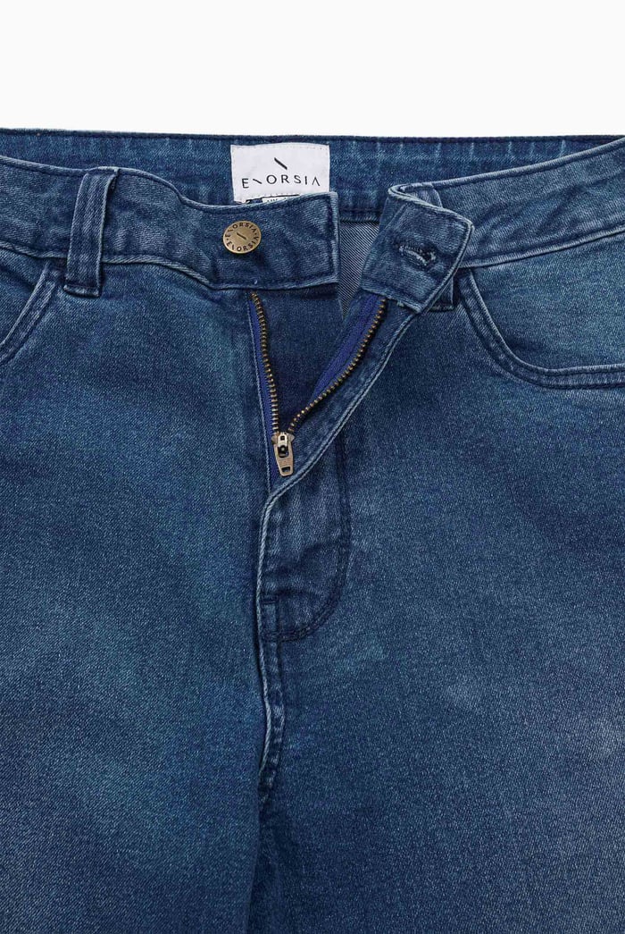 High Waist Raw Hem Flared Jeans