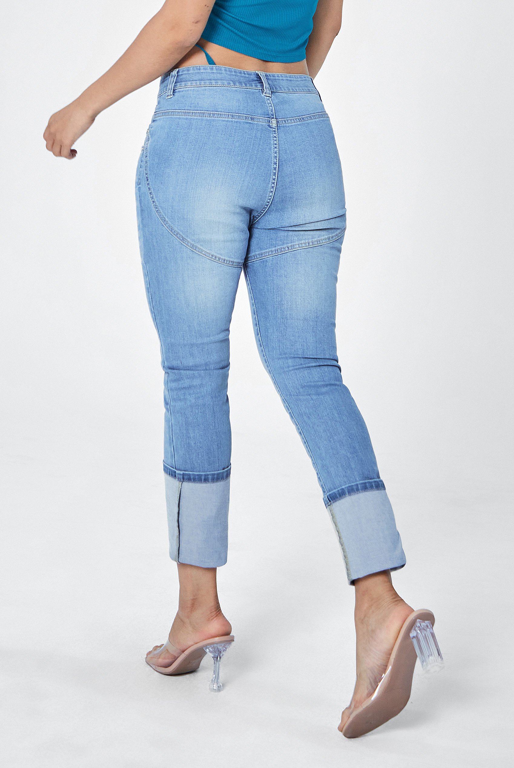 Mid Waist Skinny Jeans
