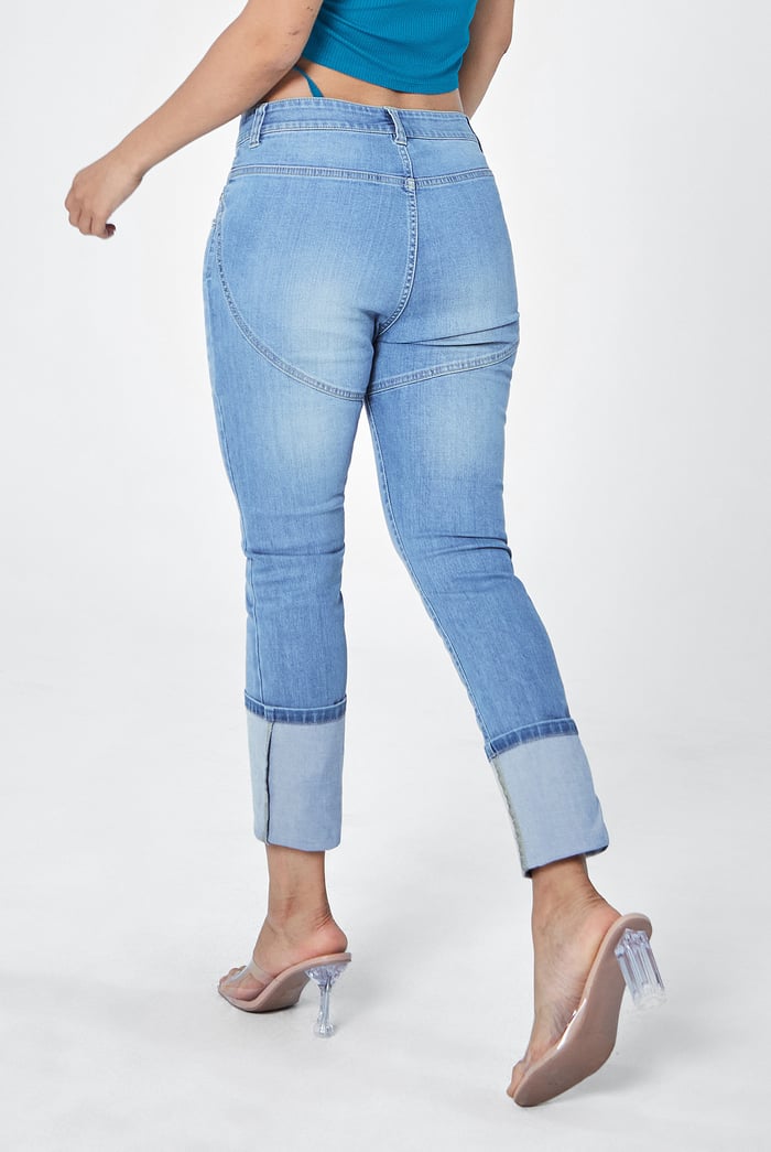 Mid Waist Skinny Jeans