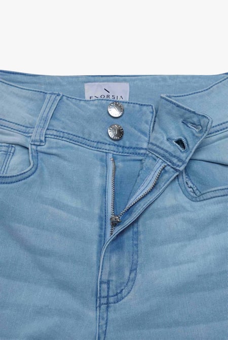 Light Blue Slim shape Boot cut Jeans