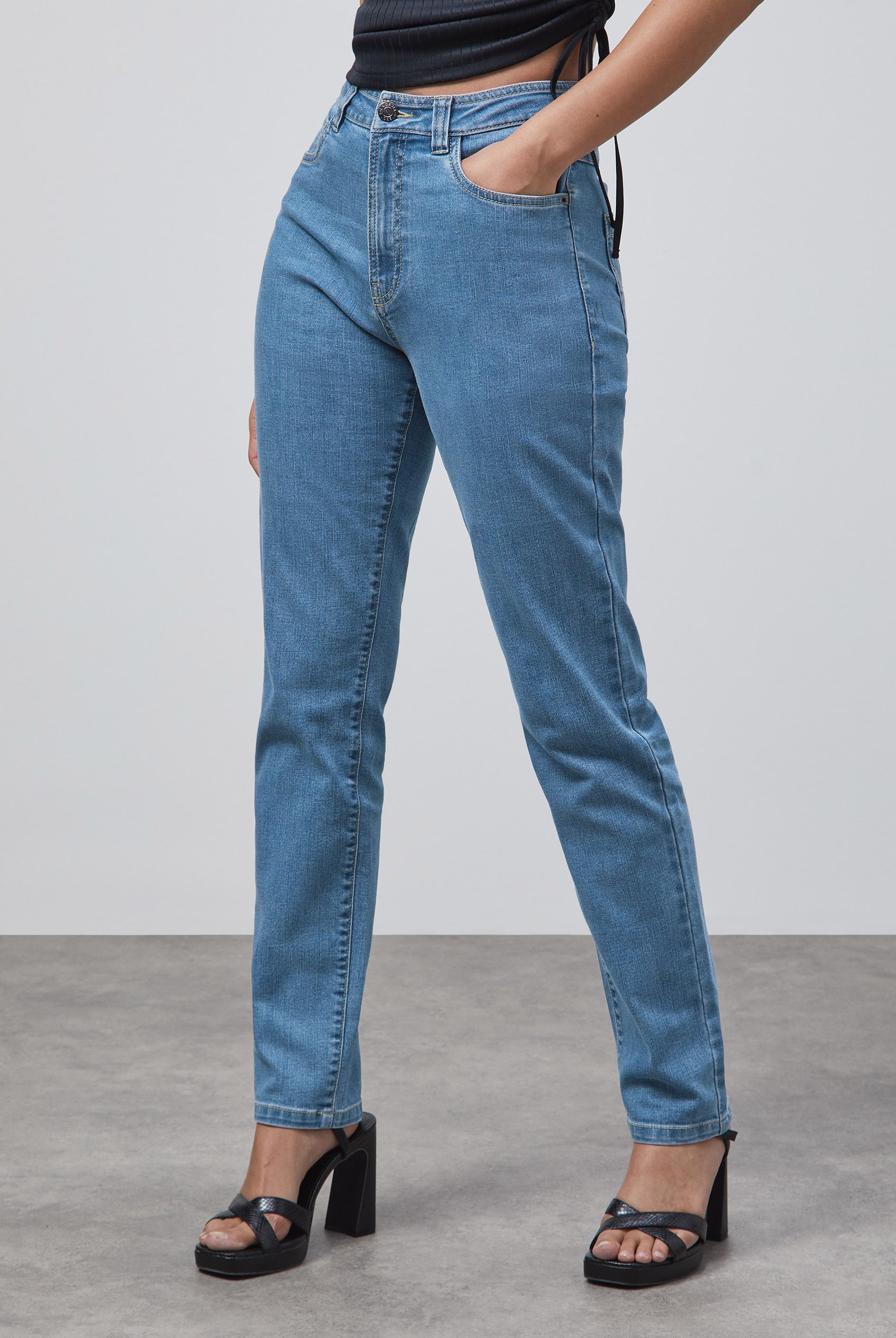 Enorsia Authentic High Waist Boyfriend Jeans