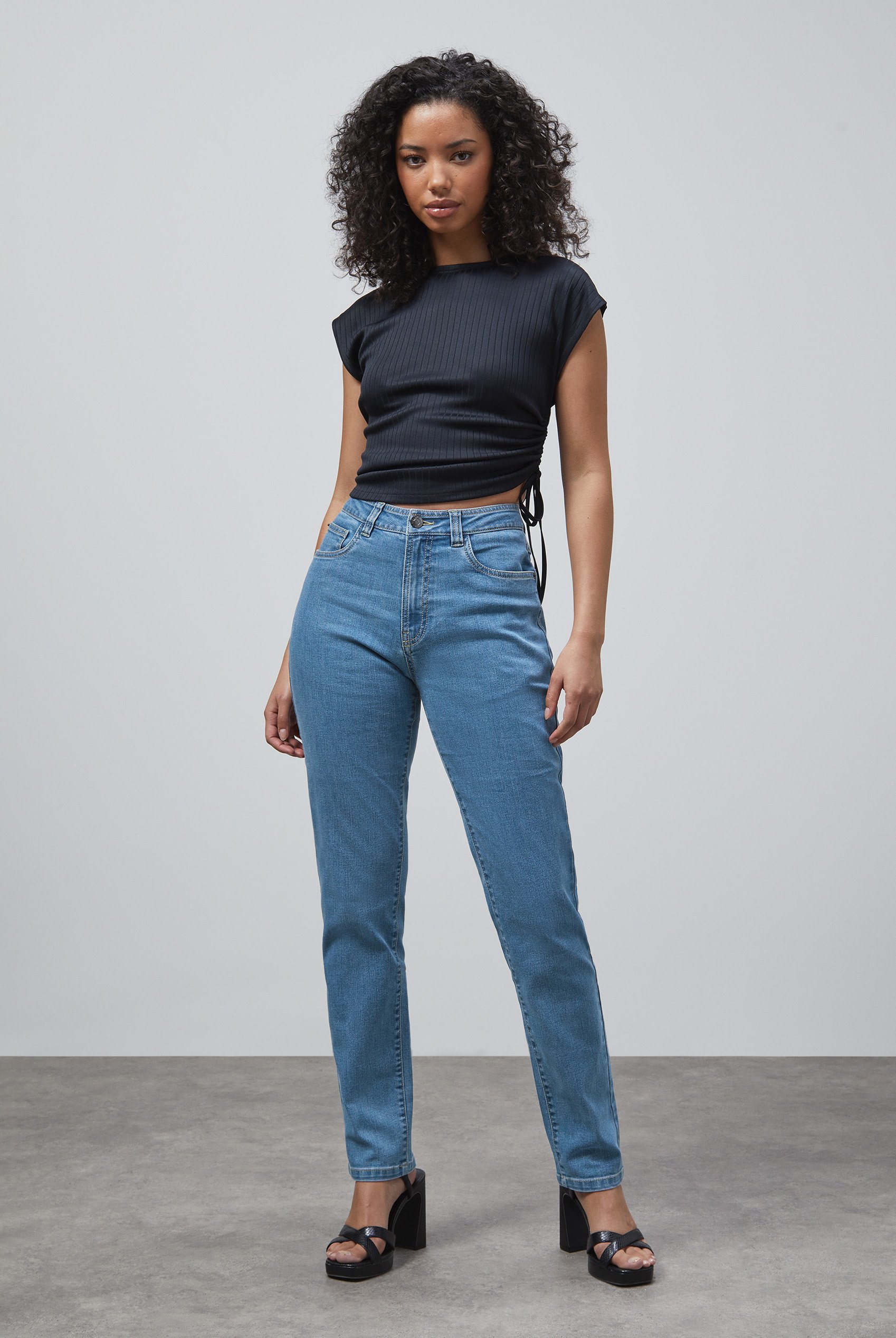 Enorsia Authentic High Waist Boyfriend Jeans