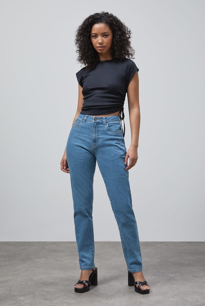 Enorsia Authentic High Waist Boyfriend Jeans