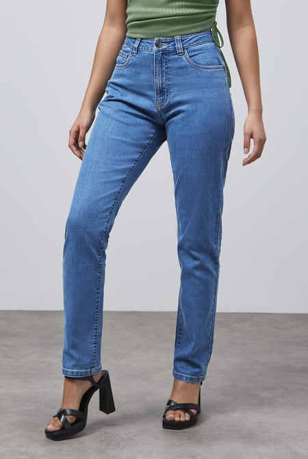 Light Blue Enorsia Authentic High Waist Boyfriend Jeans