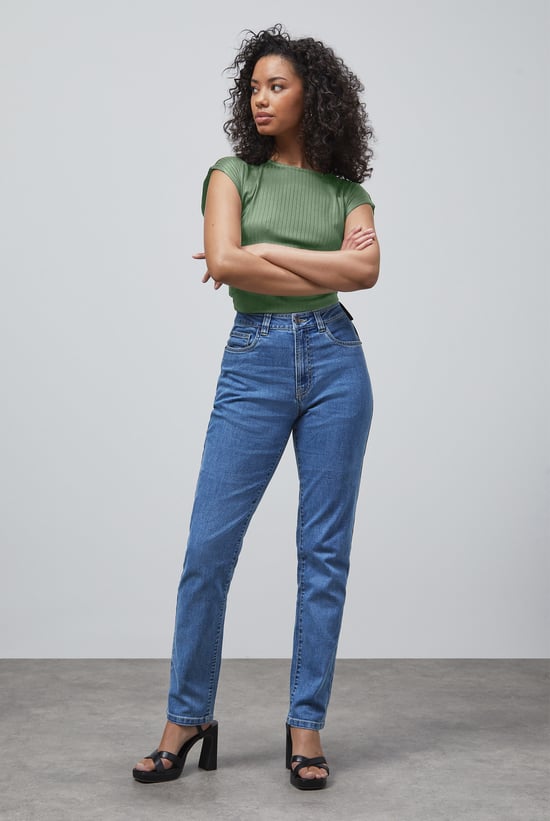 Enorsia Authentic High Waist Boyfriend Jeans