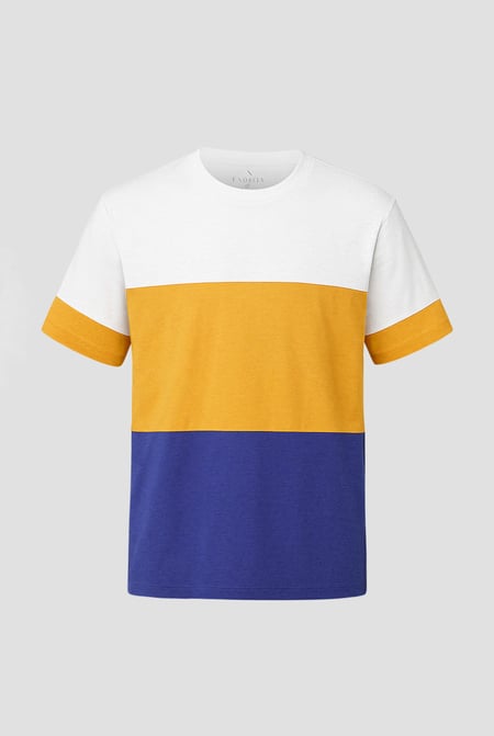 Yellow Colour Block T-Shirt