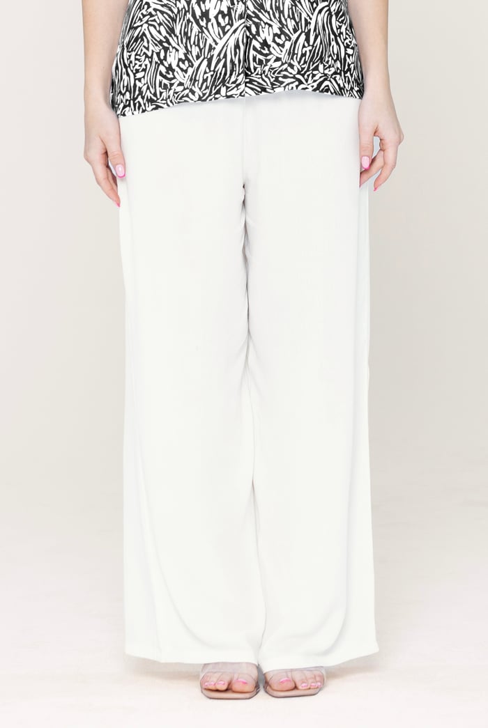 Crepe Viscose Wide Leg Trousers