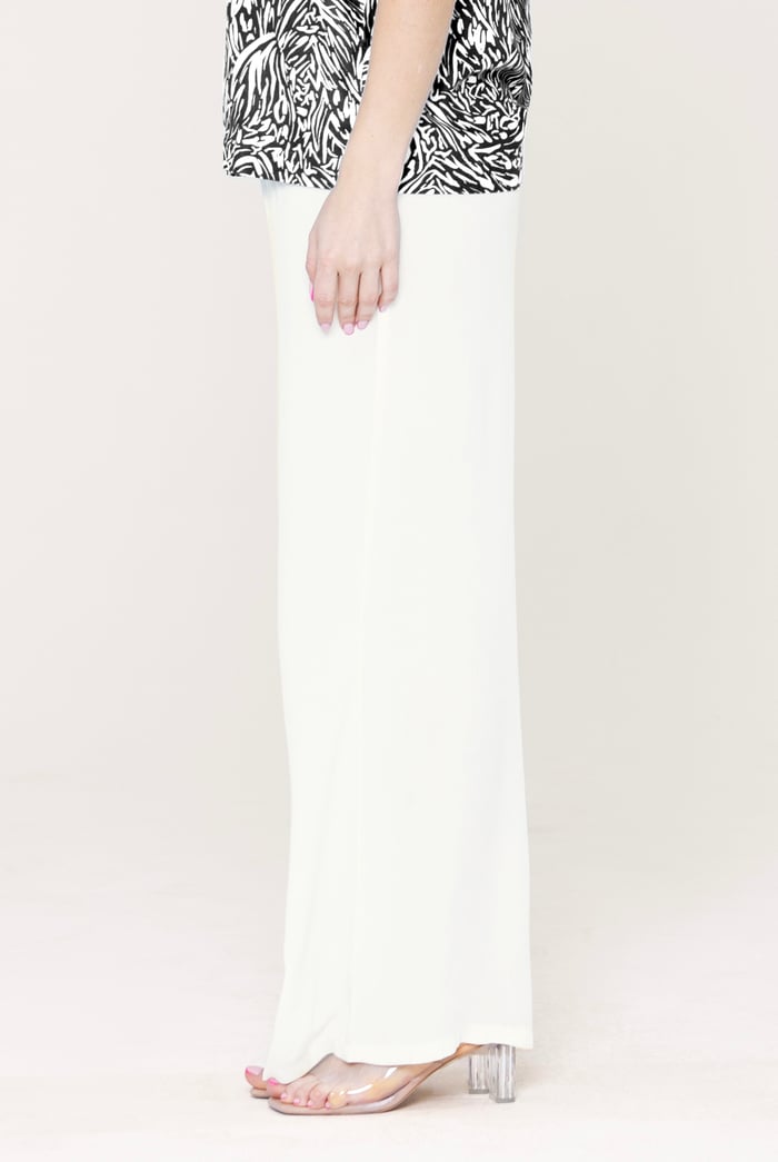 Crepe Viscose Wide Leg Trousers