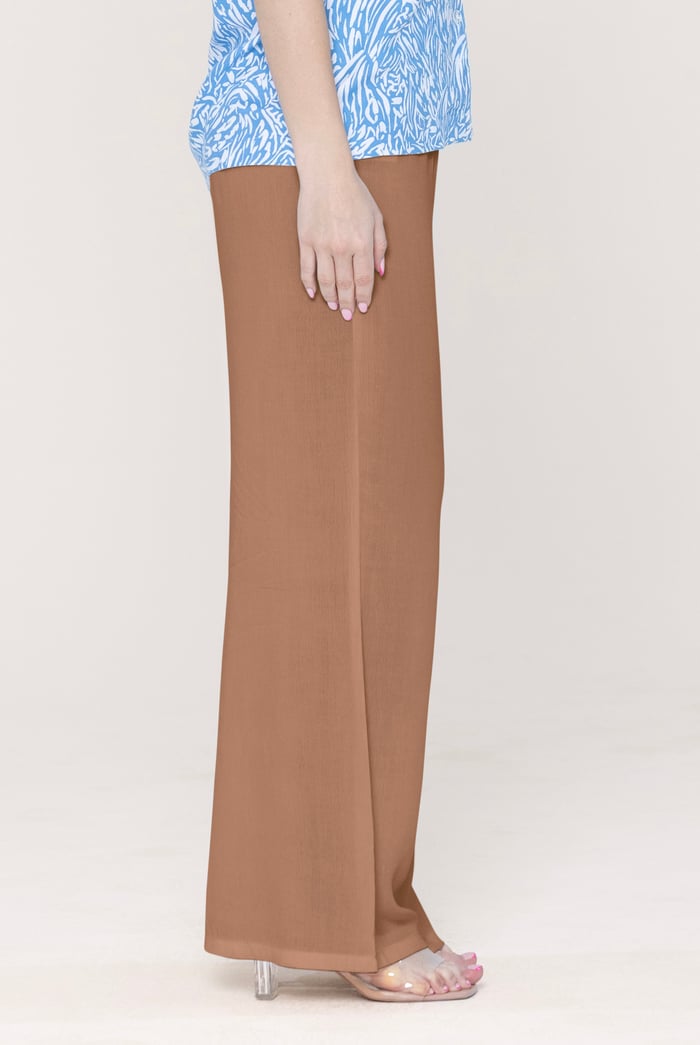 Crepe Viscose Wide Leg Trousers