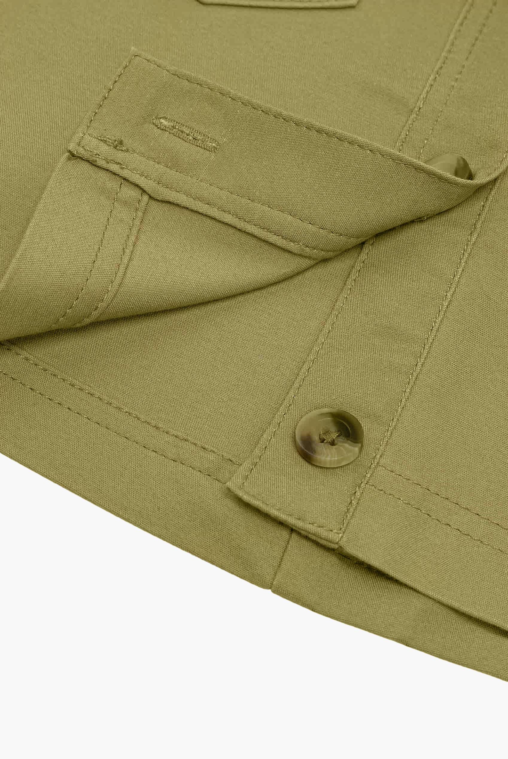 Stretch Cotton Blended Mini Skirt