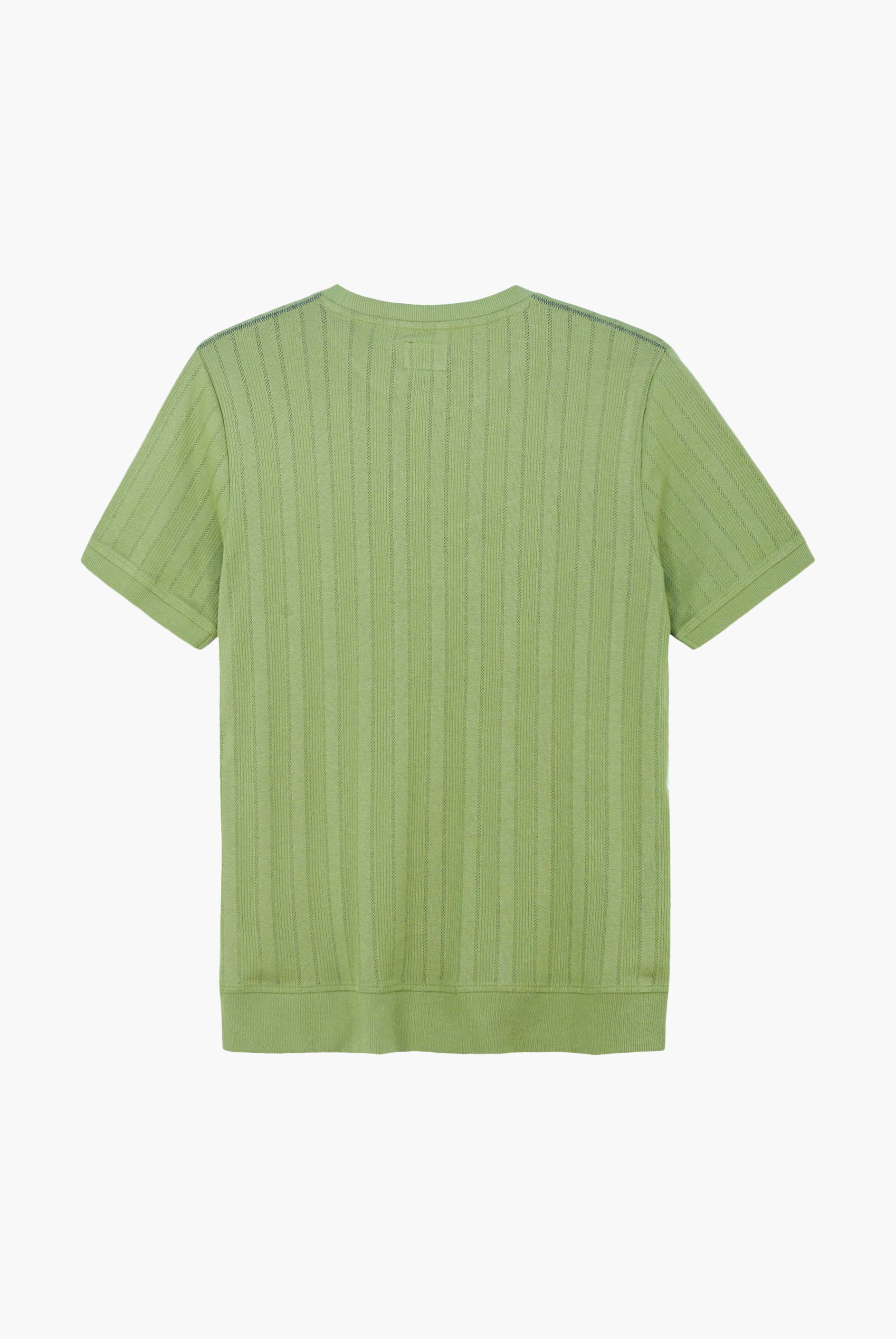 Ribbed Short Sleeve T-Shirt