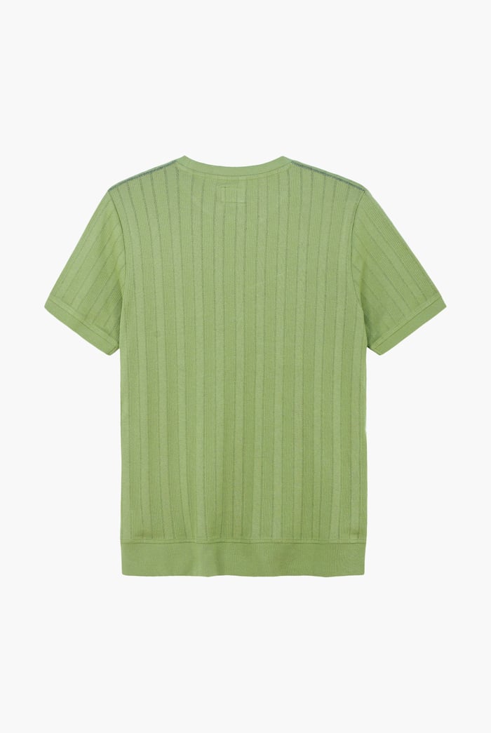 Ribbed Short Sleeve T-Shirt