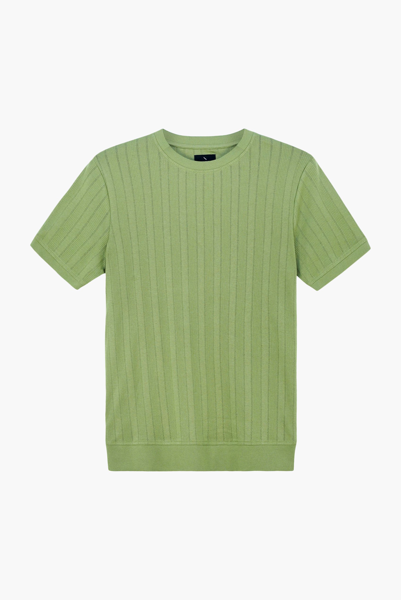 Ribbed Short Sleeve T-Shirt
