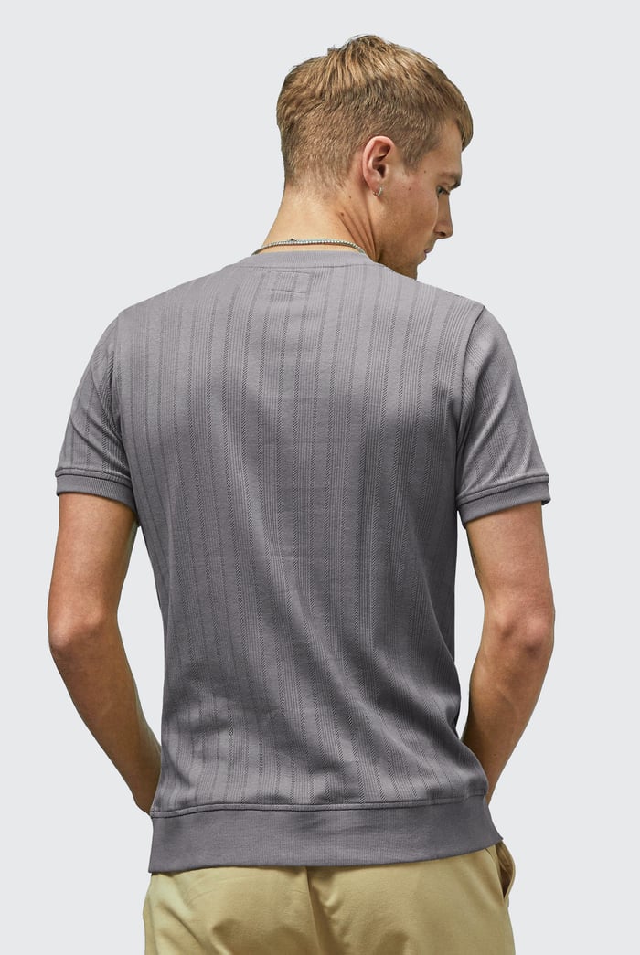 Ribbed Short Sleeve T-Shirt