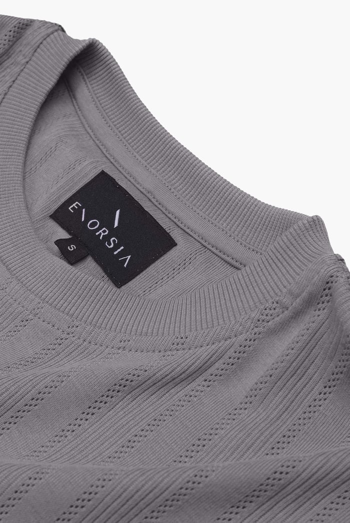 Ribbed Short Sleeve T-Shirt
