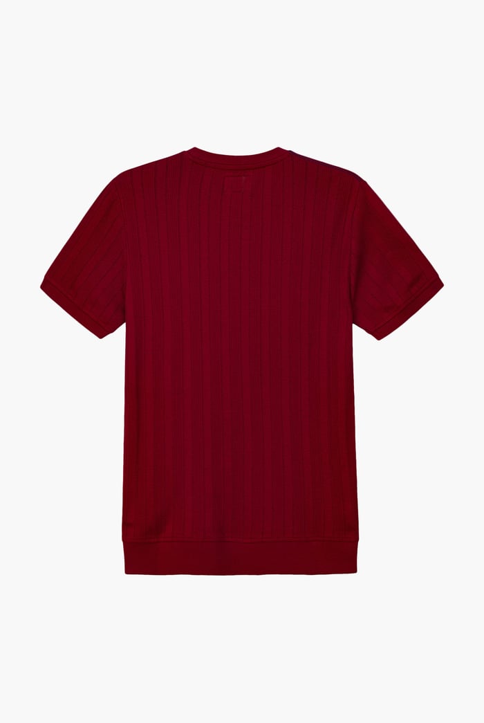 Ribbed Short Sleeve T-Shirt