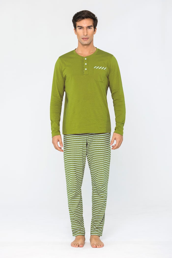 Cotton Rich Jersey Pyjamas Set