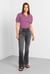 Womens Grey Stretch Flare Jeans
