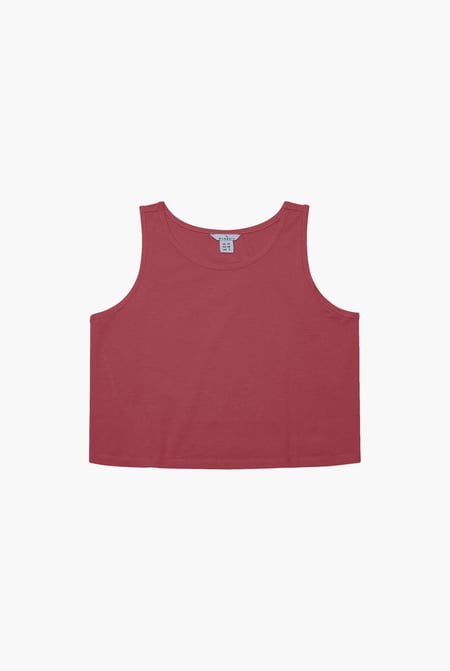 Red Knotted Tank Top