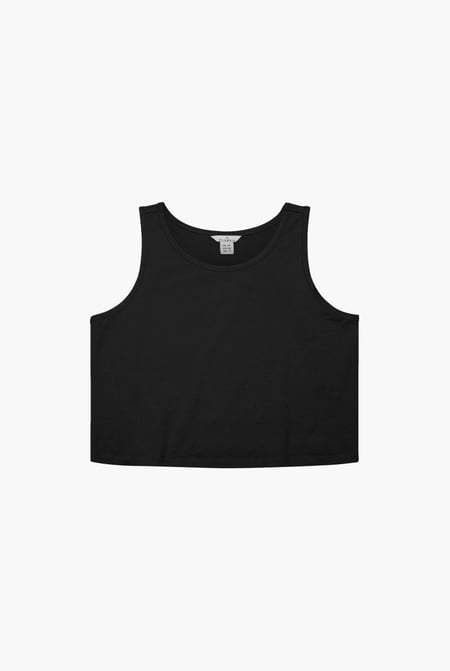 Black Knotted Tank Top