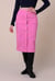 Coloured Denim Midi Skirt