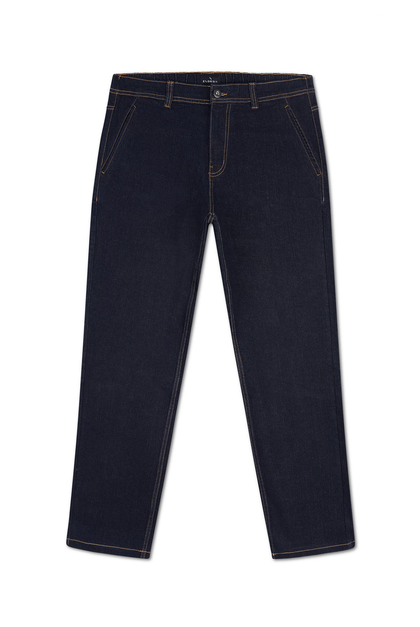 Mens Elasticated Waist Straight fit Jeans