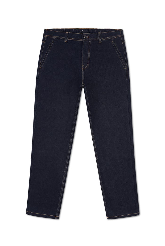 Mens Elasticated Waist Straight fit Jeans