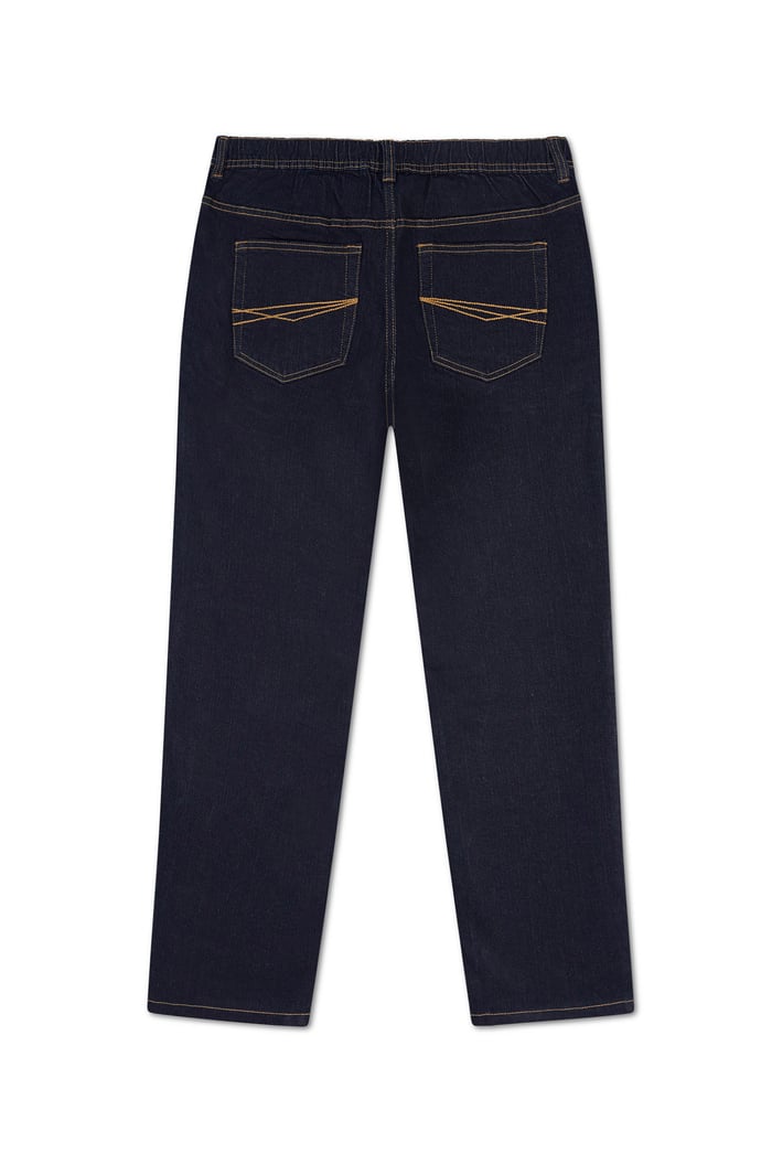 Mens Elasticated Waist Straight fit Jeans