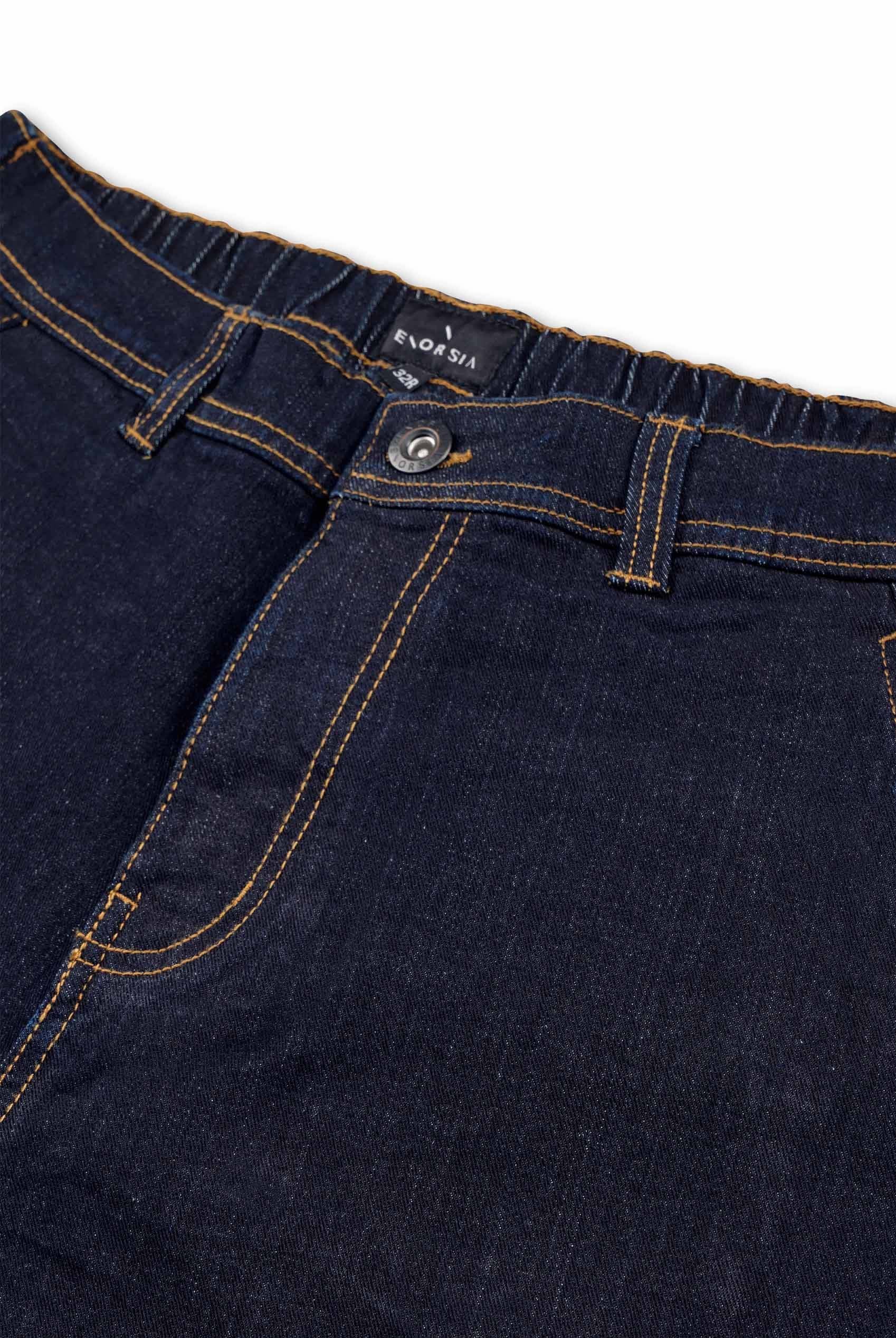 Mens Elasticated Waist Straight fit Jeans