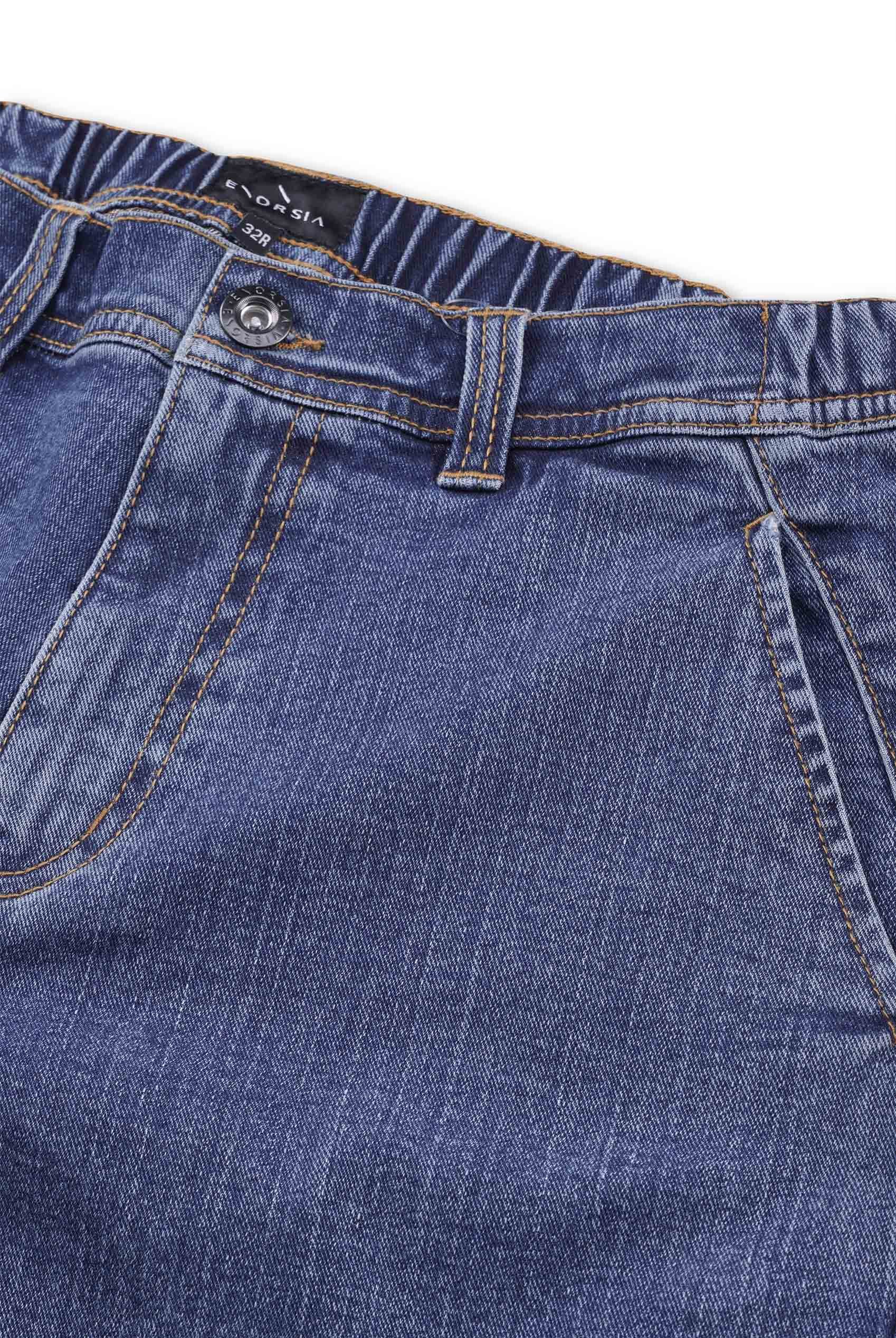 Mens Elasticated Waist Straight fit Jeans