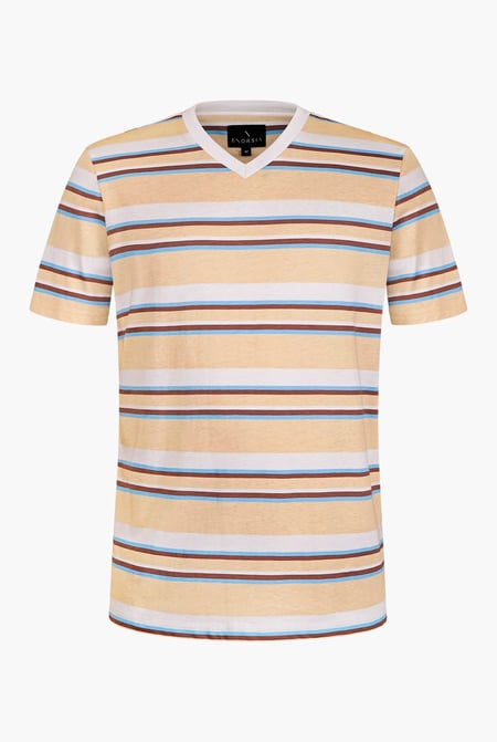 Yellow Engineering Stripe Mens T-Shirt