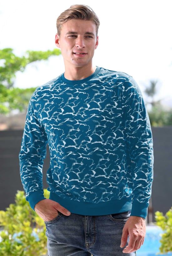 Mens Crack Print Sweatshirt