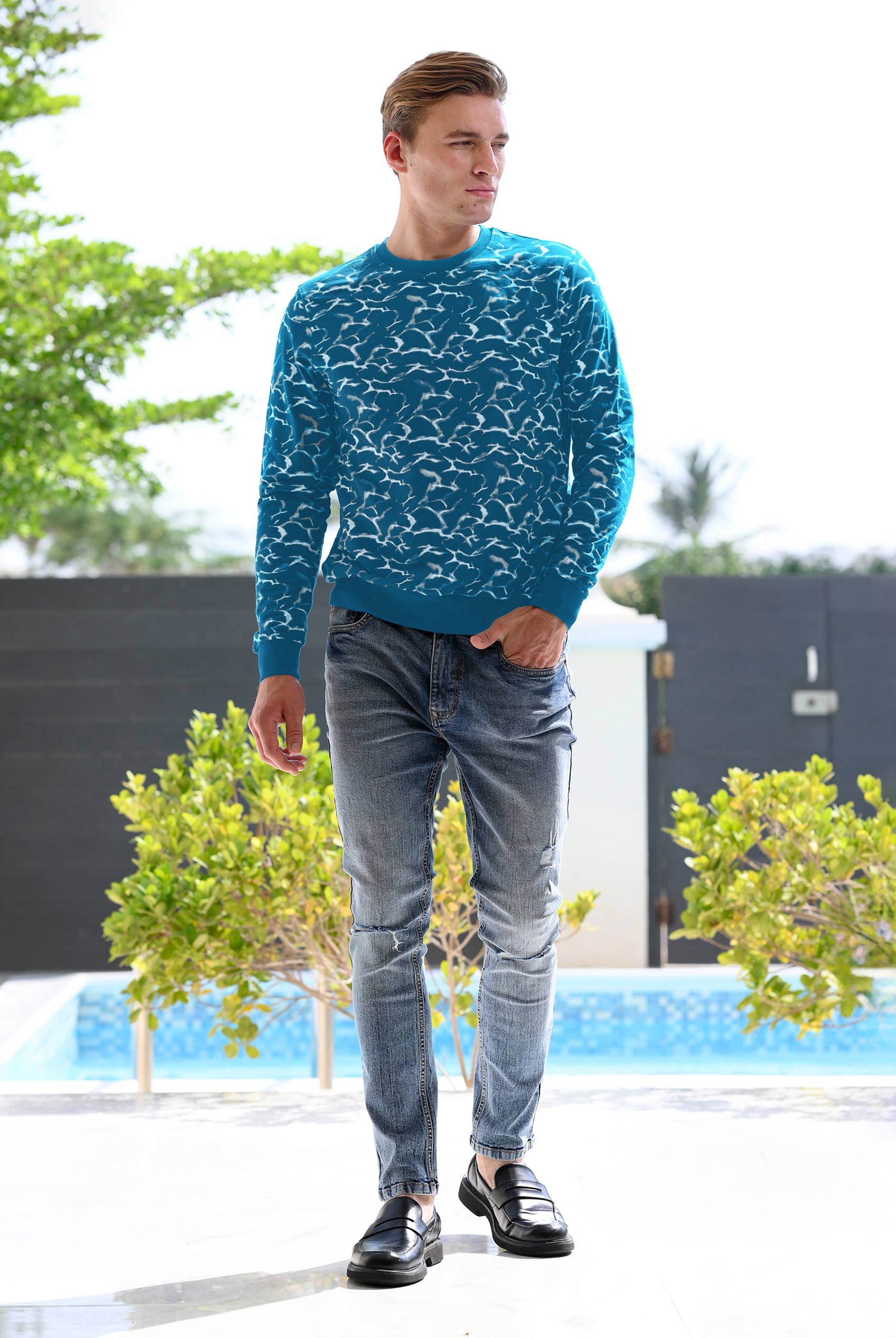 Mens Crack Print Sweatshirt