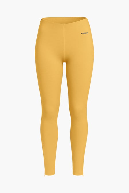 Womens Blue Zip Hem Leggings