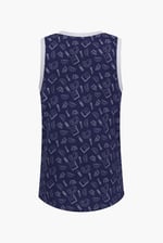 Contrast Neck Pencil Printed Boys Vest (6yrs-11yrs)