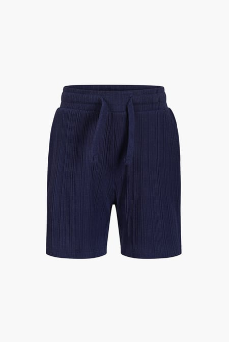 Boy's Navy Casual textured Jersey Shorts (6yrs-11yrs)