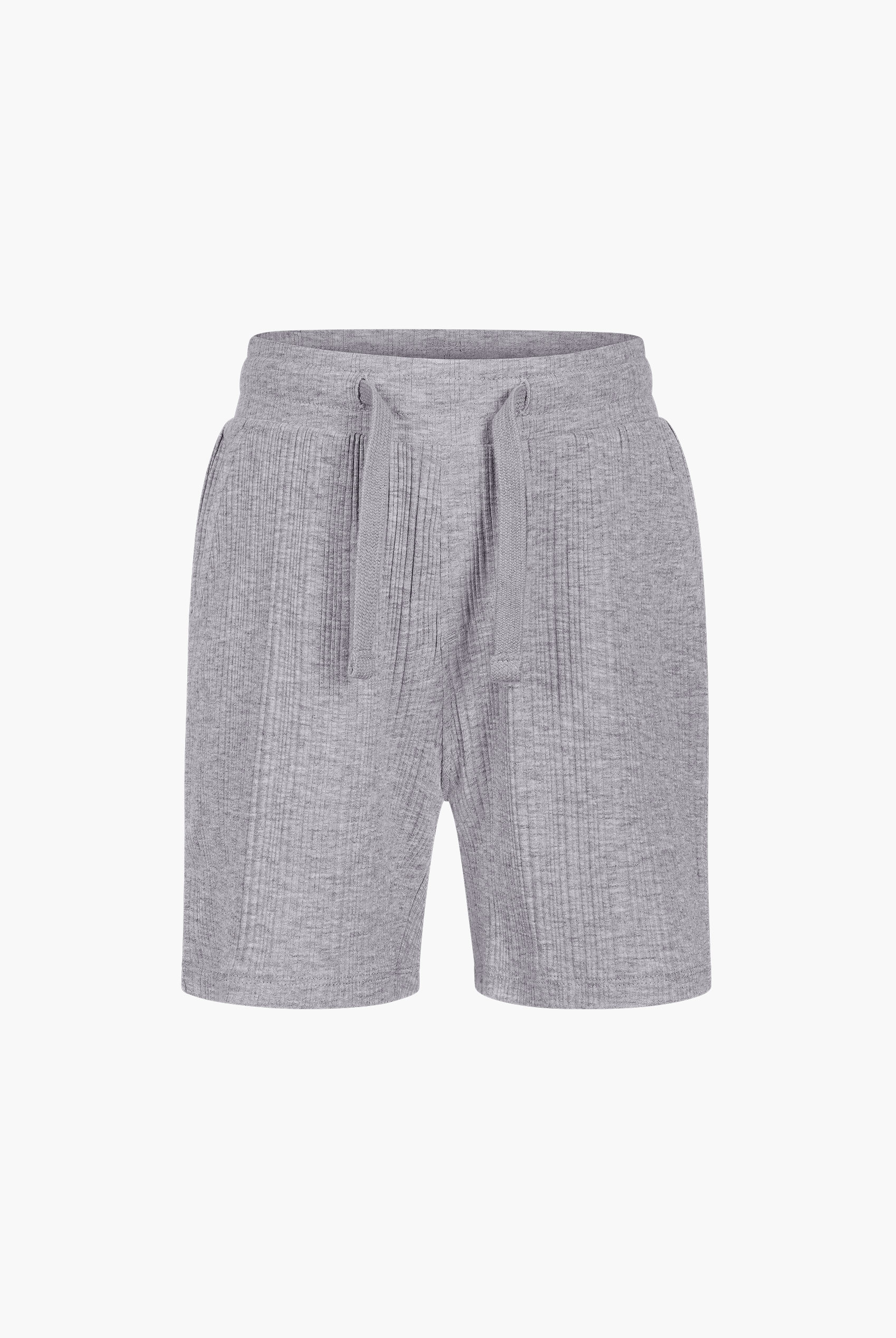 Boy's Grey Casual textured Jersey Shorts