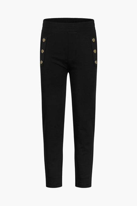 Girl's Deep Blue Button Details Leggings (5yrs - 11yrs)