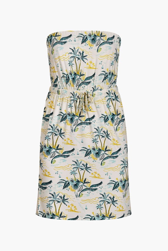 Printed Bardot Jersey Mini Dress