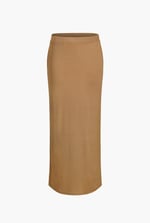 Detailed Stitched Jersey Comfort Fit Skirt
