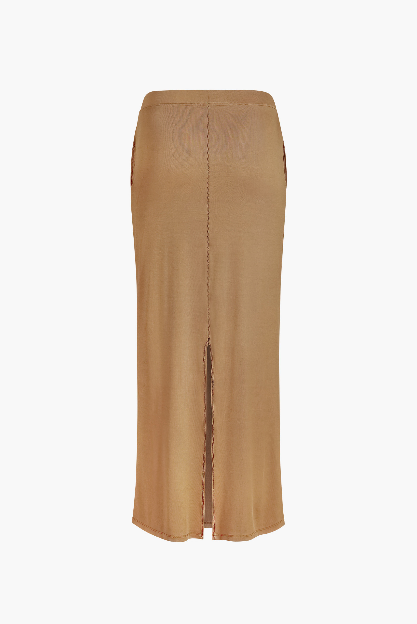 Detailed Stitched Jersey Comfort Fit Skirt