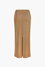 Detailed Stitched Jersey Comfort Fit Skirt