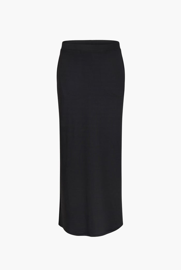 Detailed Stitched Jersey Comfort Fit Skirt