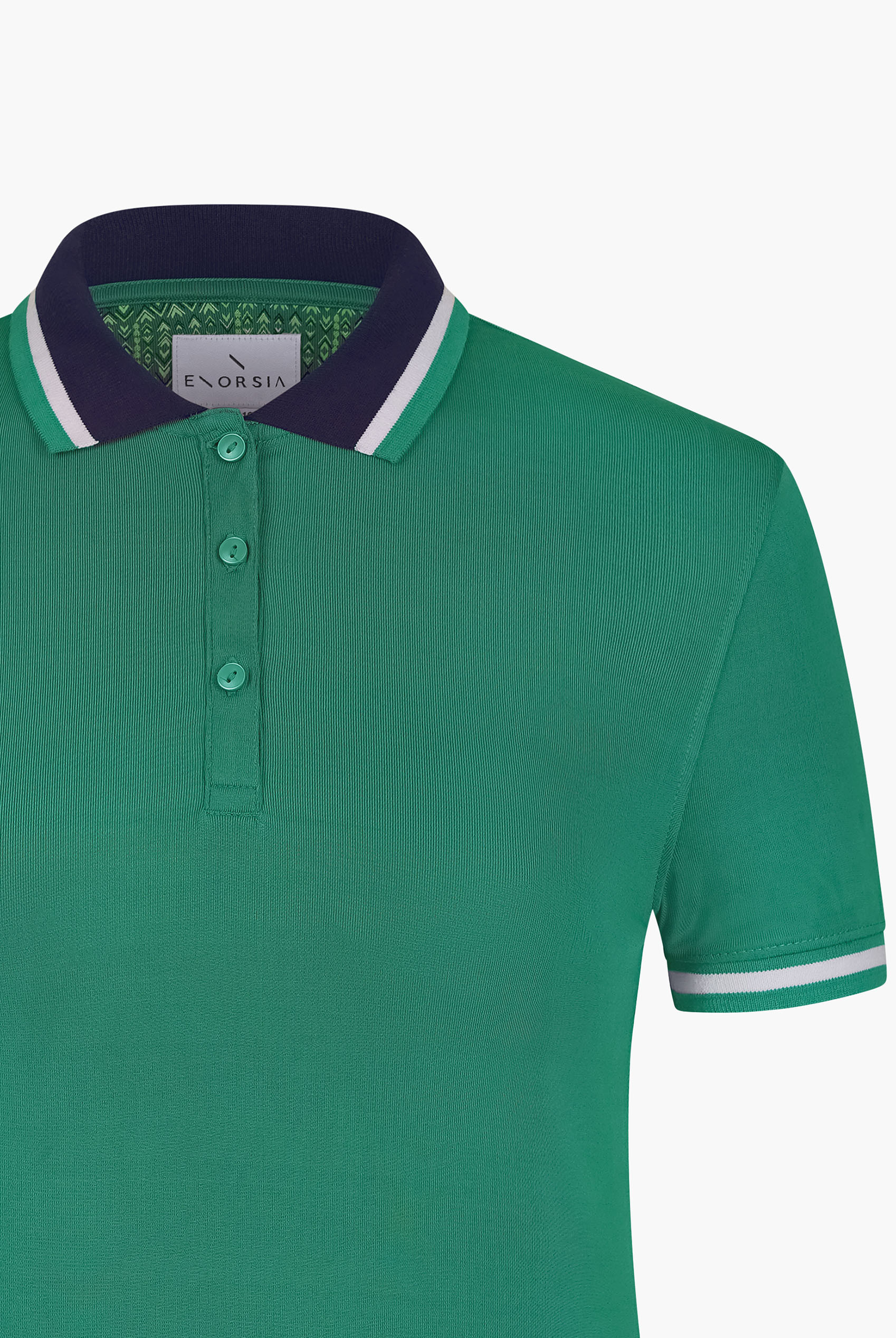Women’s Contrast Collar Jersey Polo Shirt