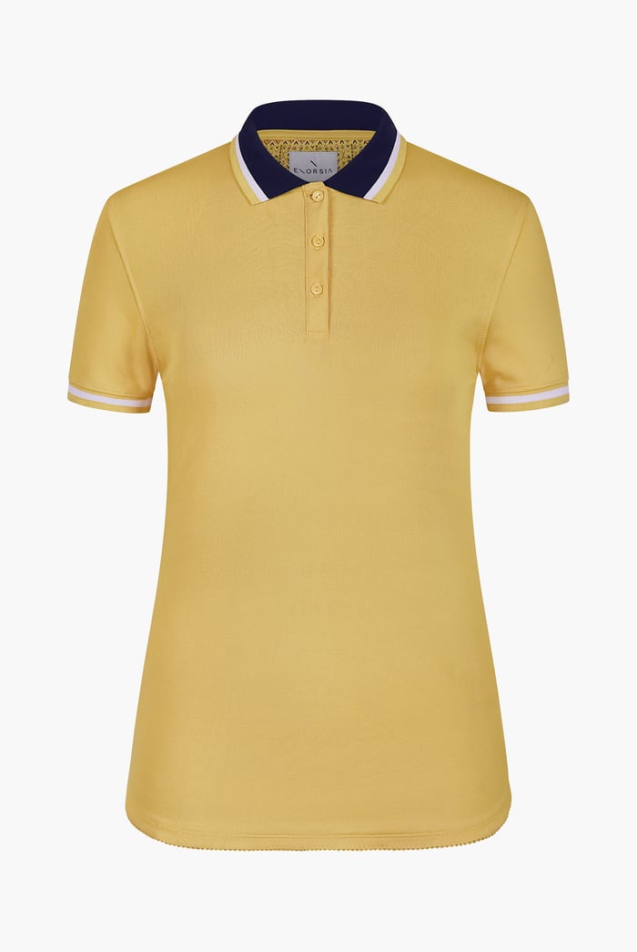 Women’s Contrast Collar Jersey Polo Shirt