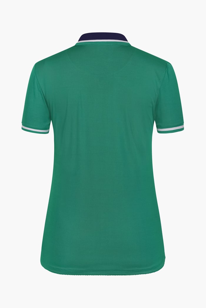 Women’s Contrast Collar Jersey Polo Shirt