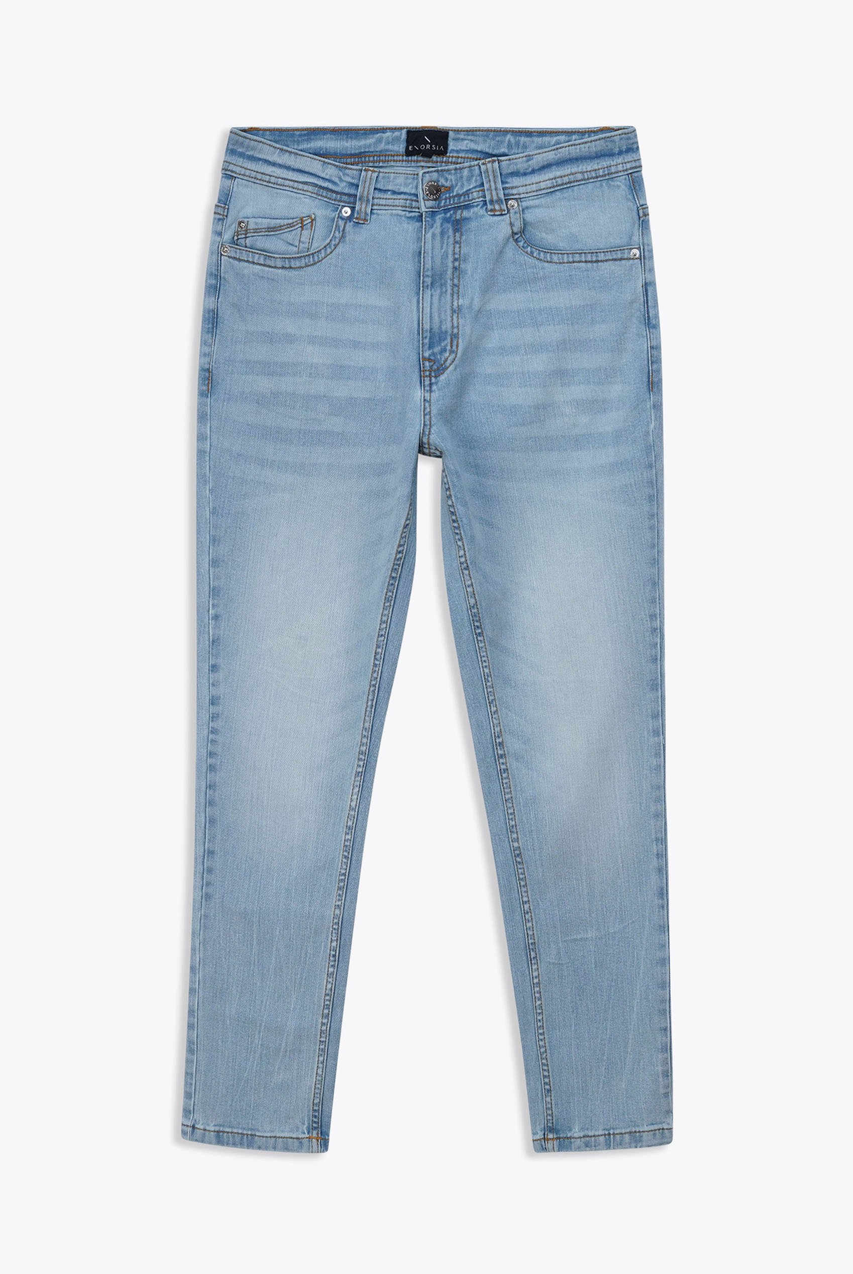 Mens Cotton Blend Slim Fit Jeans